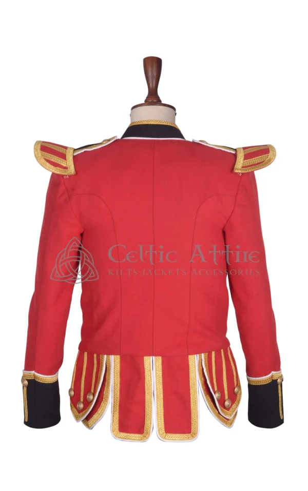 Red Wool British Military Doublet Jacket - Image 2