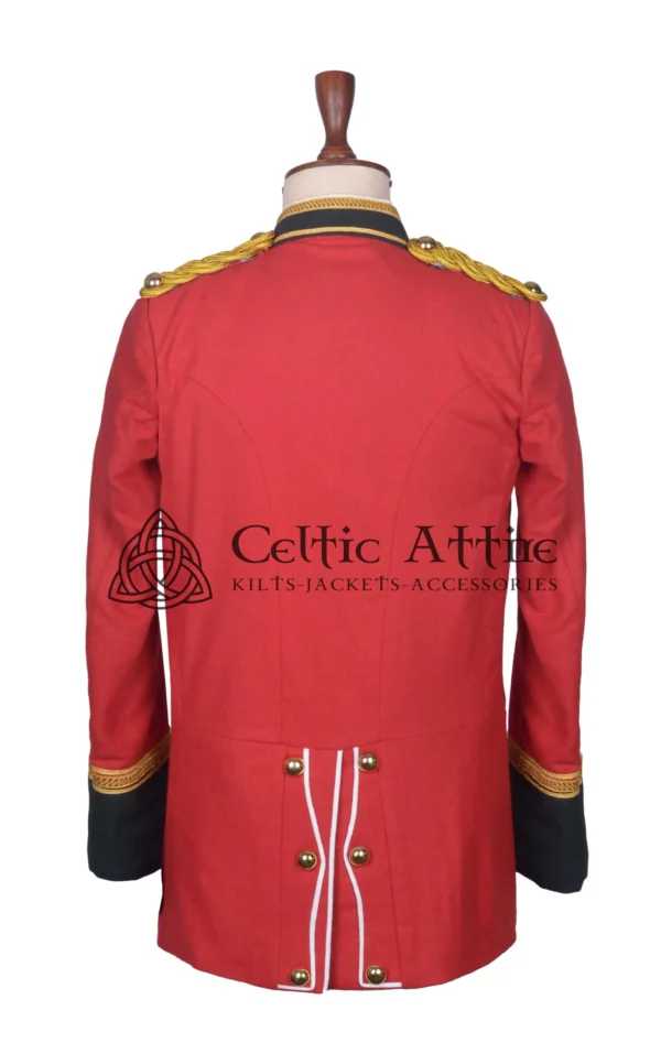 Red Wool Military Jacket - Image 3