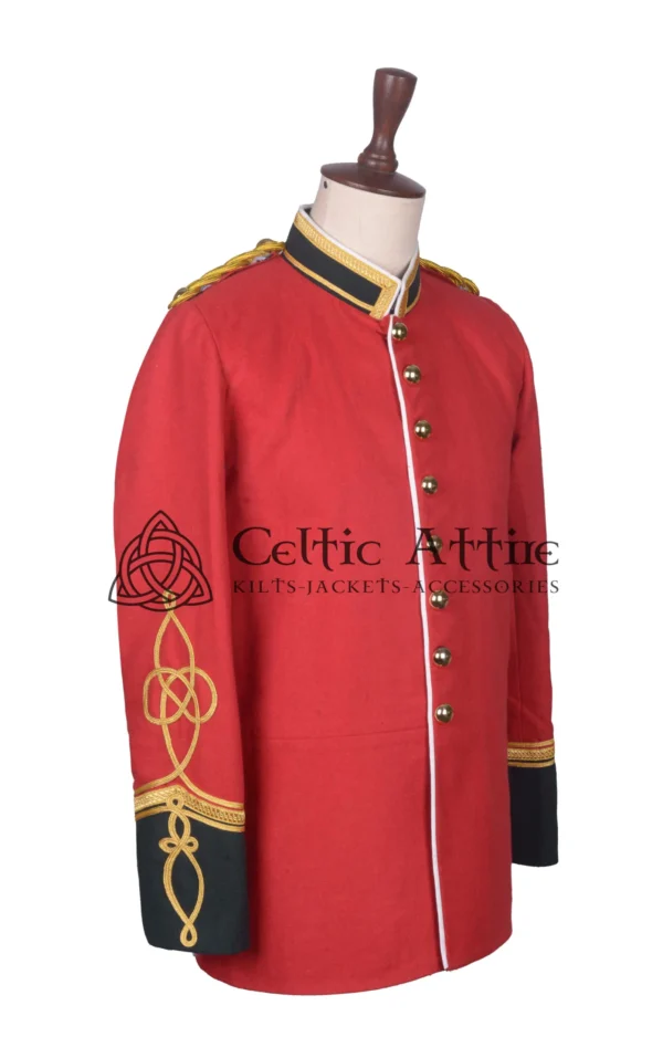 Red Wool Military Jacket - Image 2