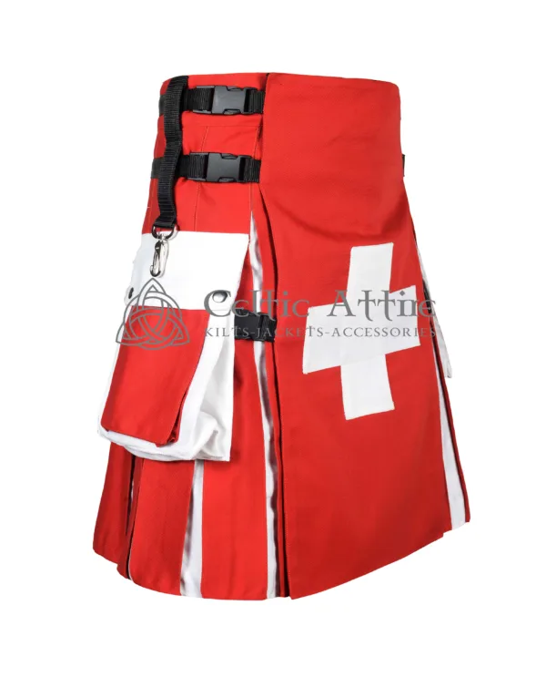 Swiss Flag Utility Kilt - Image 3