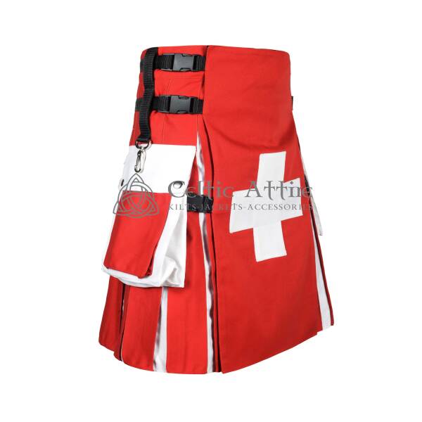 Swiss Flag Utility Kilt - Image 3