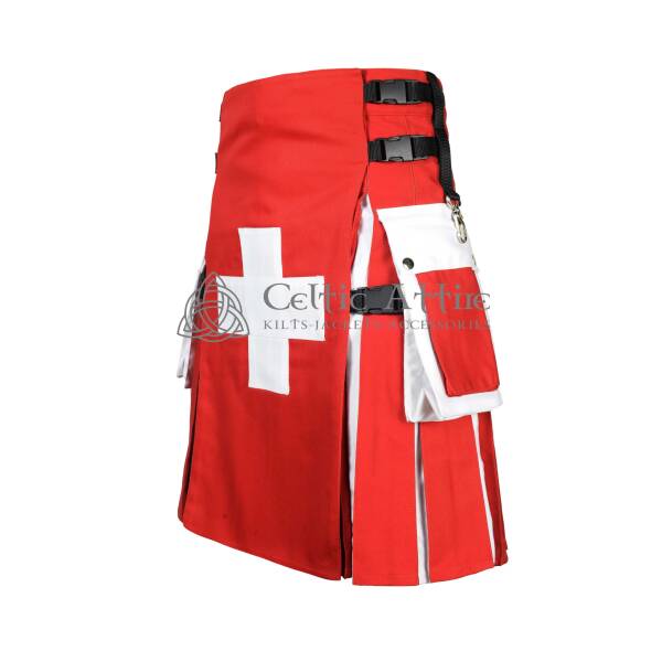 Swiss Flag Utility Kilt - Image 2