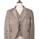 Tan Tweed Wool Argyll Jacket and Waistcoat
