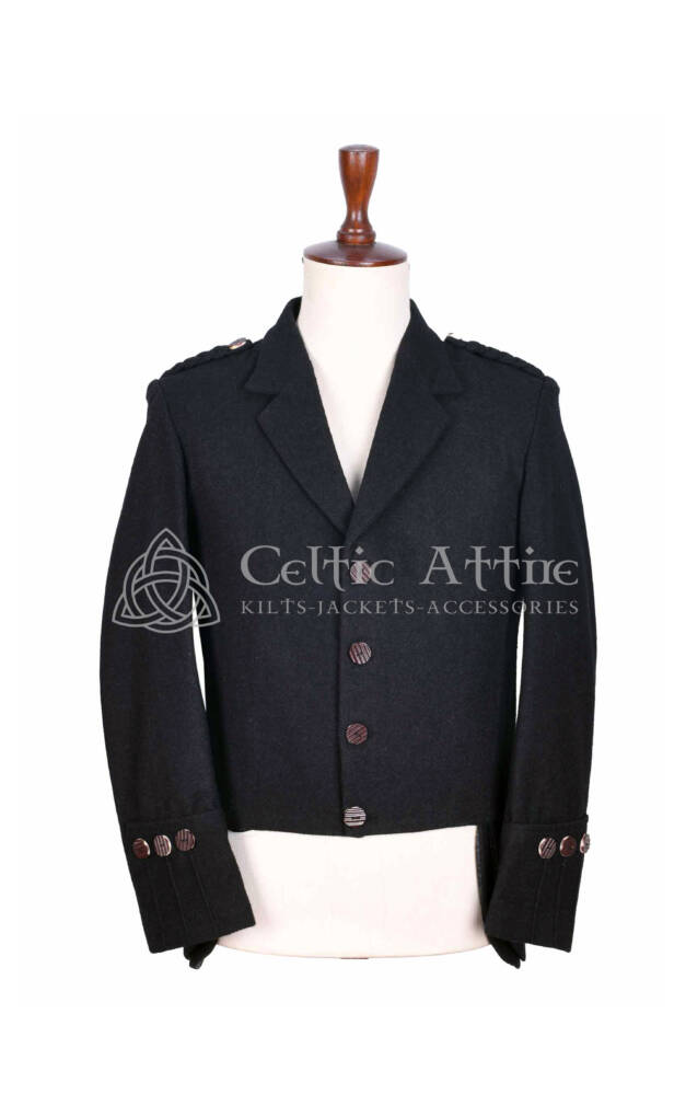 Black-Wool-Balmoral-Doublet-Jacket Black Wool Balmoral Doublet Jacket