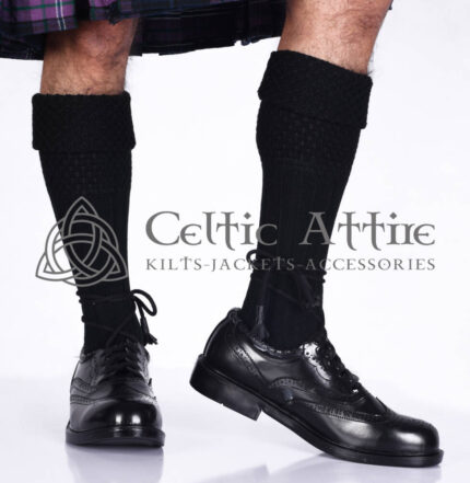 Black Kilt Socks