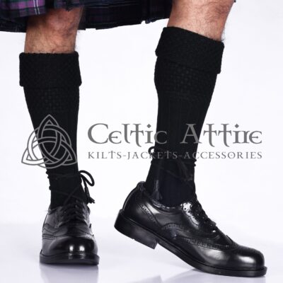Black Kilt Socks