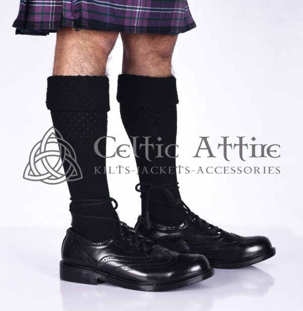 Black Kilt Socks - Image 2
