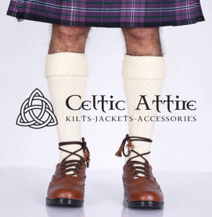 Cream Kilt Socks