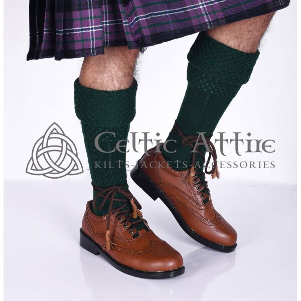 Green Scottish Kilt Socks - Image 4