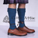 Lovat Blue Kilt Socks