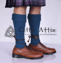 Lovat Blue Kilt Socks