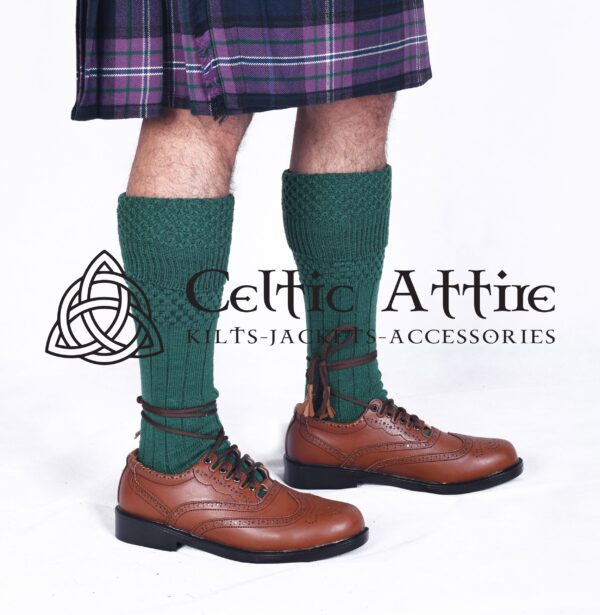 Lovat Green Kilt Socks - Image 2