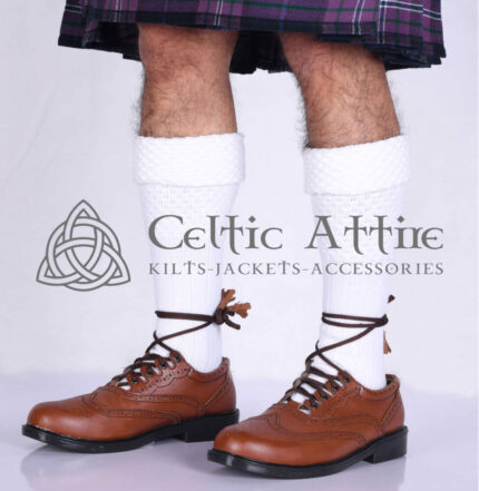 White Kilt Socks