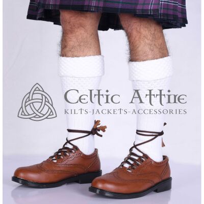 White Kilt Socks