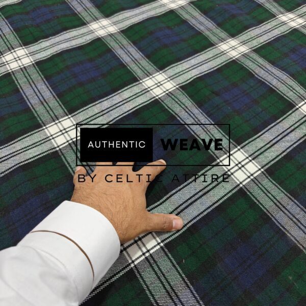 Black Watch Dress Fabric 16 Oz Acrylic Scottish Tartan - Image 2