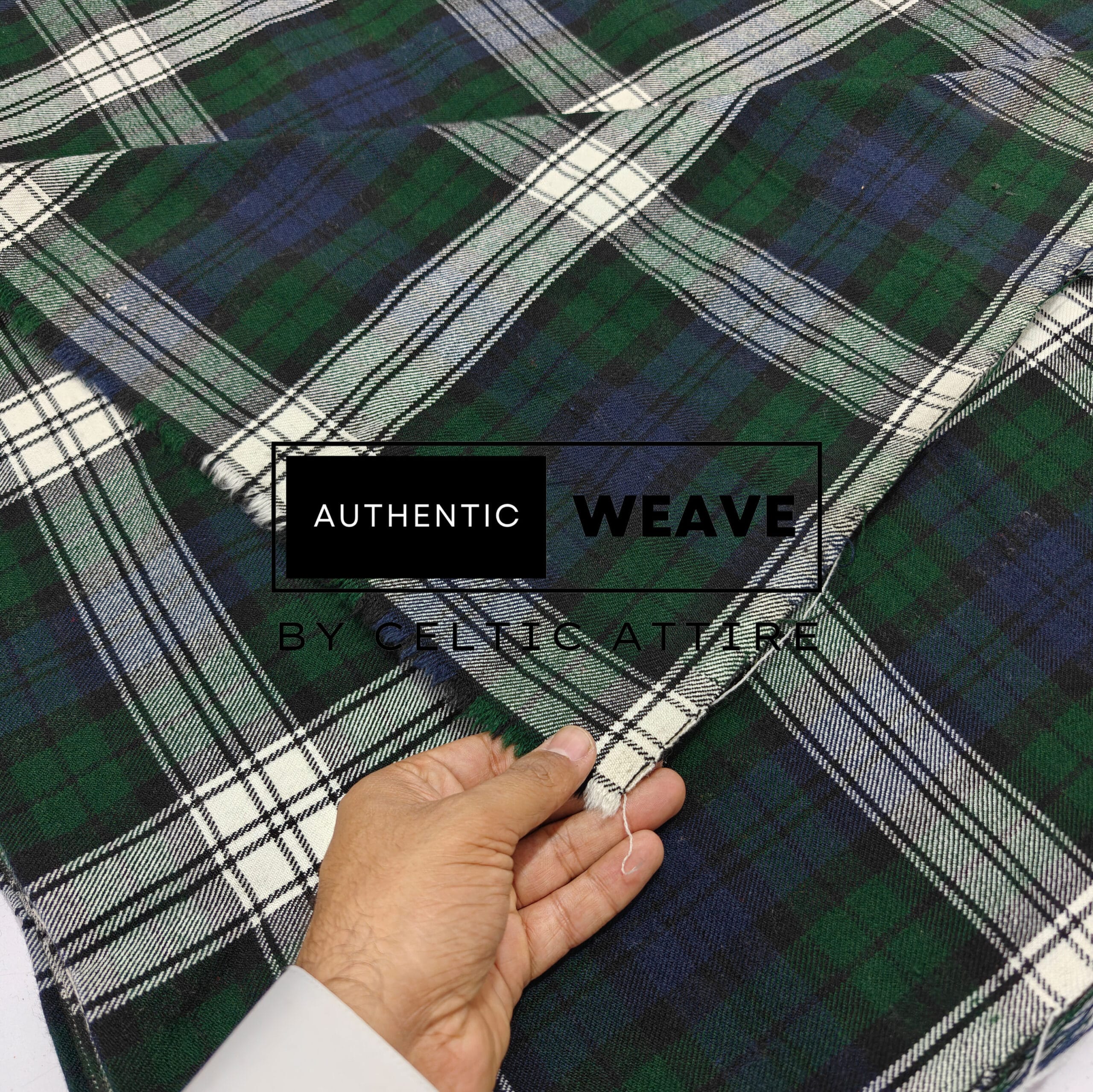 Black Watch Dress Fabric 16 Oz Acrylic Scottish Tartan