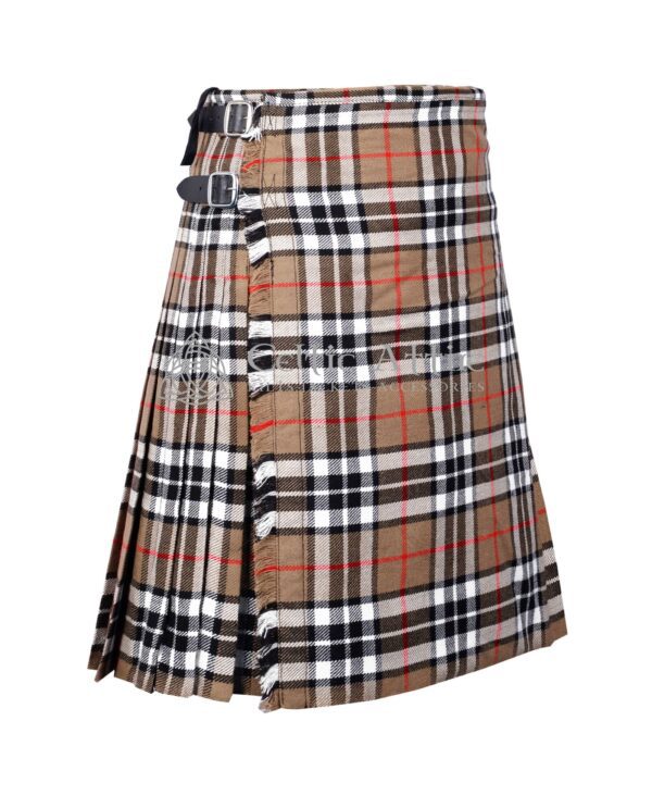 Camel Thompson tartan kilt - Image 2