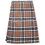 Camel Thompson tartan kilt
