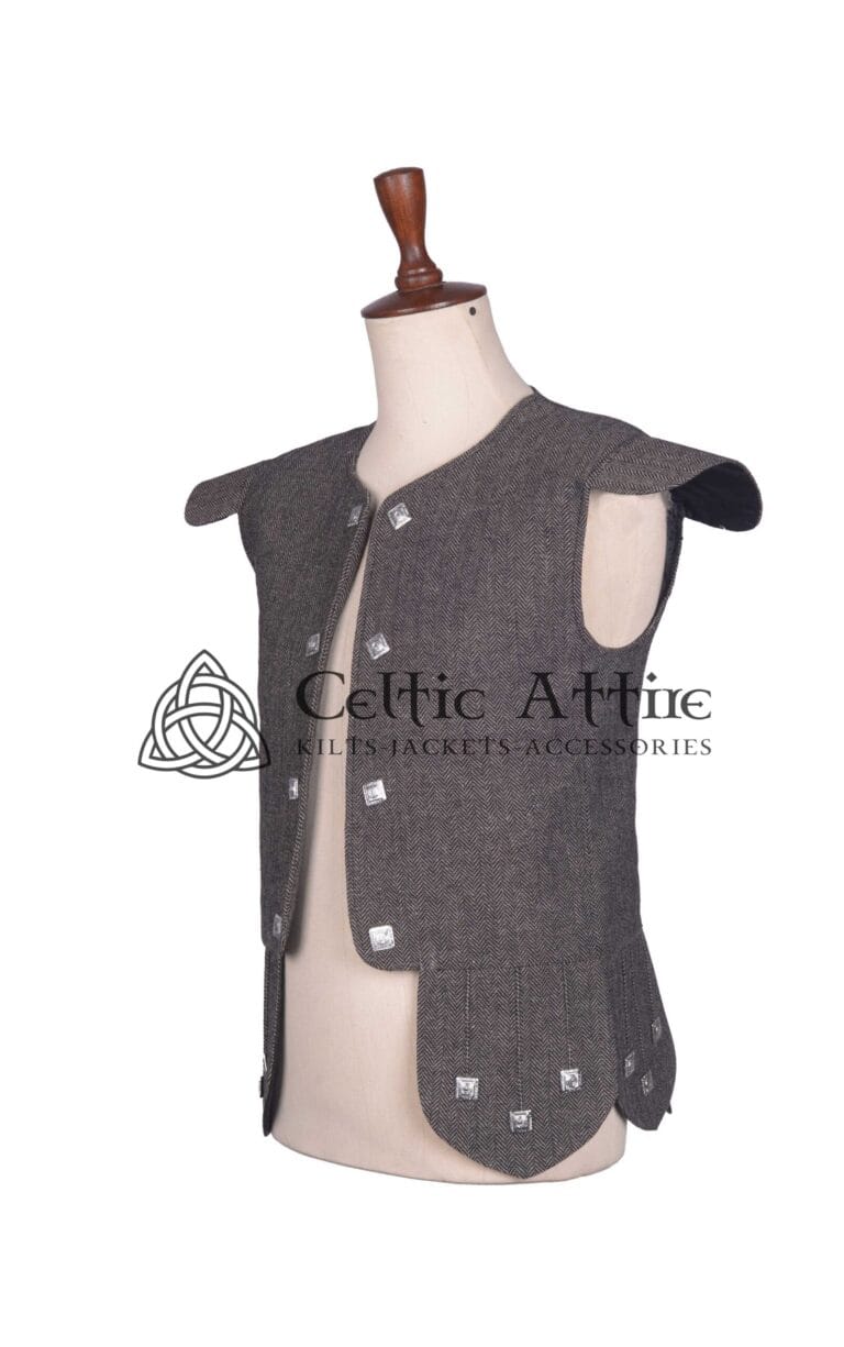Gray Tweed Chieftain Waistcoat
