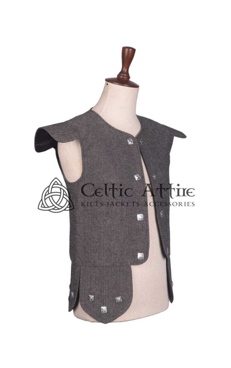 Gray Tweed Chieftain Waistcoat