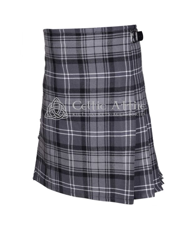 Hamilton Gray Tartan Kilt - Image 3