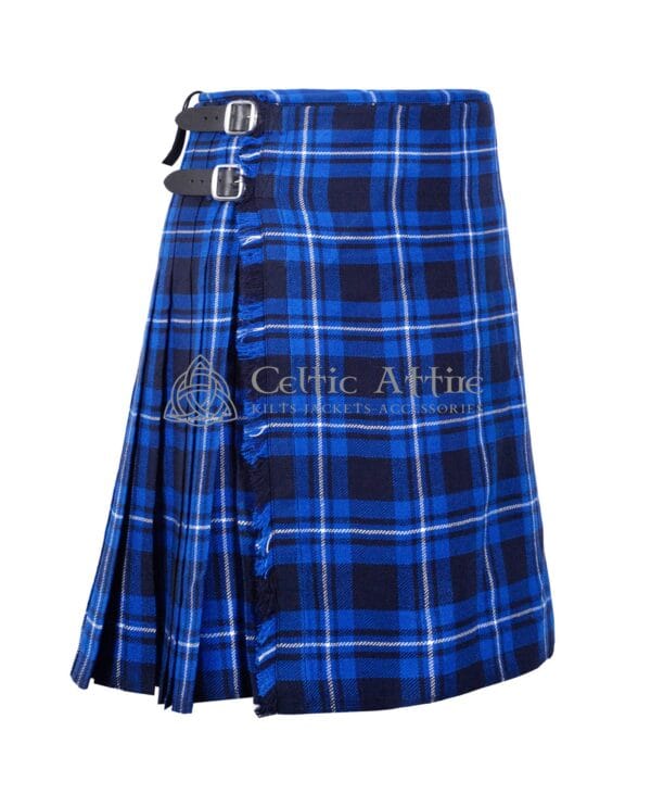 Ramsey Blue Tartan 8 Yard Kilt - Image 2