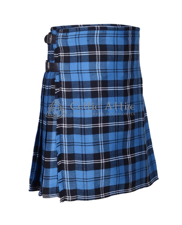 Ramsey Blue Hunting Tartan 8 Yard Kilt - Image 2
