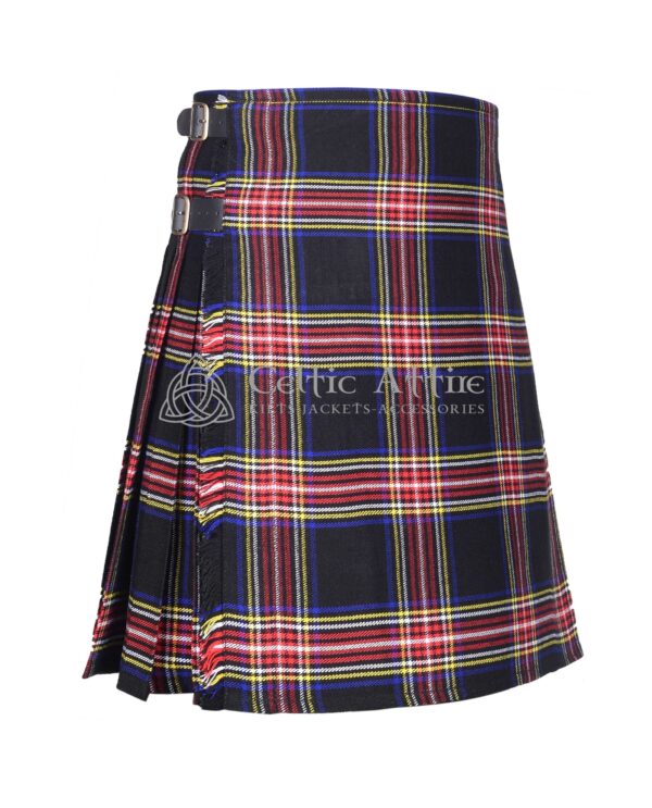 Stewart Black Tartan Kilt - Image 2