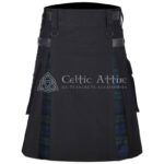 Black Watch Cotton Hybrid Utility Kilt