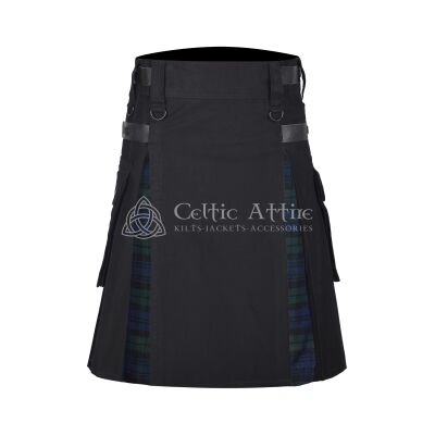 Black Watch Cotton Hybrid Utility Kilt