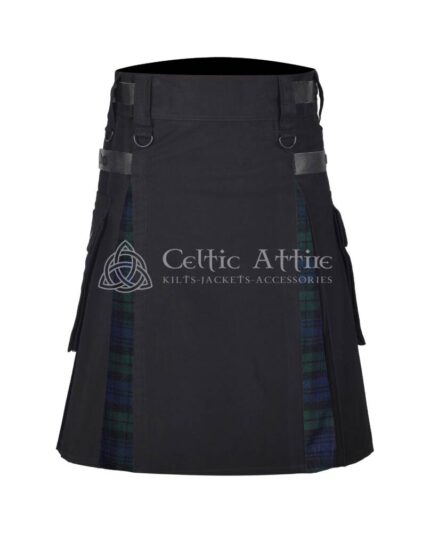 Black Watch Cotton Hybrid Utility Kilt