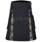 Black Watch Weathered Cotton Hybrid Utility Kilt