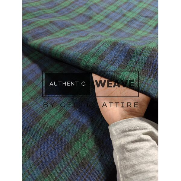Black Watch Tartan Fabric 16 Oz Acrylic Scottish Tartan - Image 2
