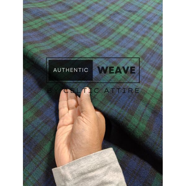 Black Watch Tartan Fabric 16 Oz Acrylic Scottish Tartan - Image 3