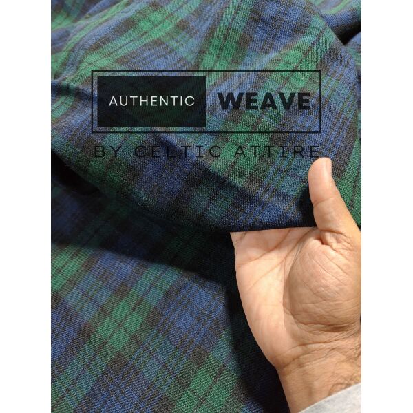 Black Watch Tartan Fabric 16 Oz Acrylic Scottish Tartan - Image 4