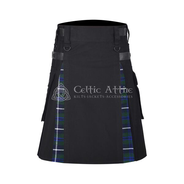 Blue Douglas Cotton Hybrid Utility Kilt