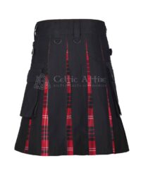 Crawford Tartan Black Cotton Hybrid Utility Kilt