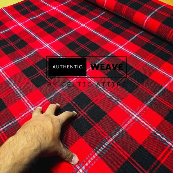 Cunningham Tartan Fabric 16 Oz Acrylic Scottish Tartan - Image 4