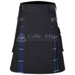 Douglas Blue Cotton Hybrid Utility Kilt