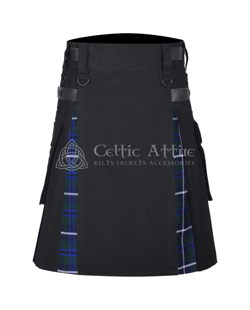 Douglas Blue Cotton Hybrid Utility Kilt 