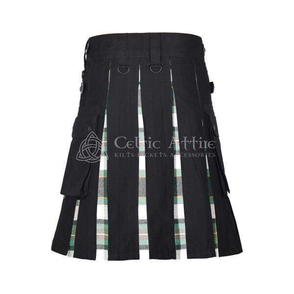 Drummond Of Perth Tartan Black Cotton Hybrid Utility Kilt - Image 3