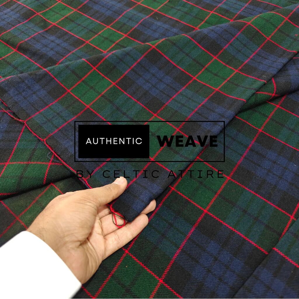 Fletcher Modern Tartan Fabric 16 Oz Acrylic Scottish Tartan 