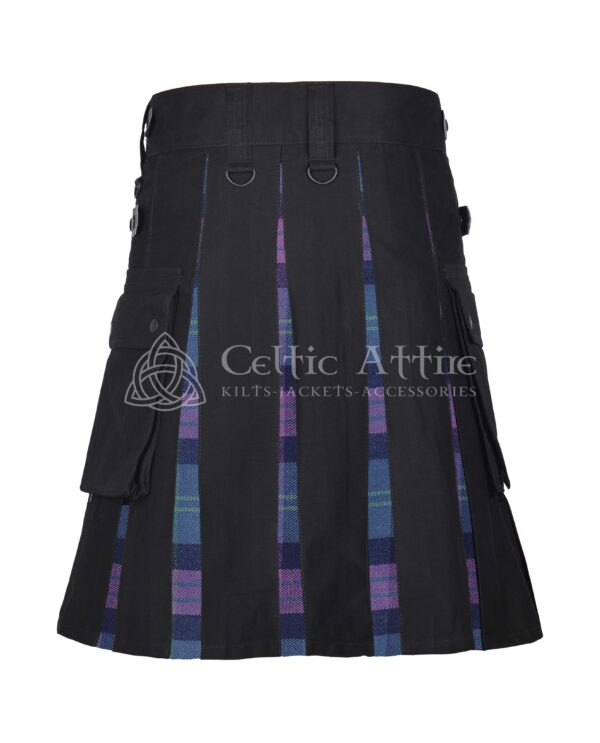 Great Scott Tartan Black Cotton Hybrid Utility Kilt - Image 3