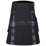 Hamilton Gray Cotton Hybrid Utility Kilt