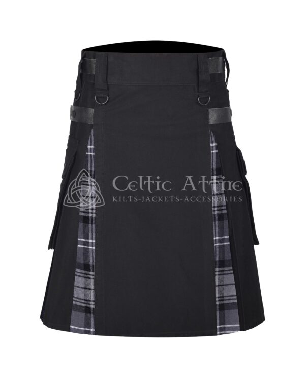 Hamilton Gray Cotton Hybrid Utility Kilt