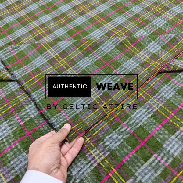 Kennedy Weathered Tartan Fabric 16 Oz Acrylic Scottish Tartan - Image 2