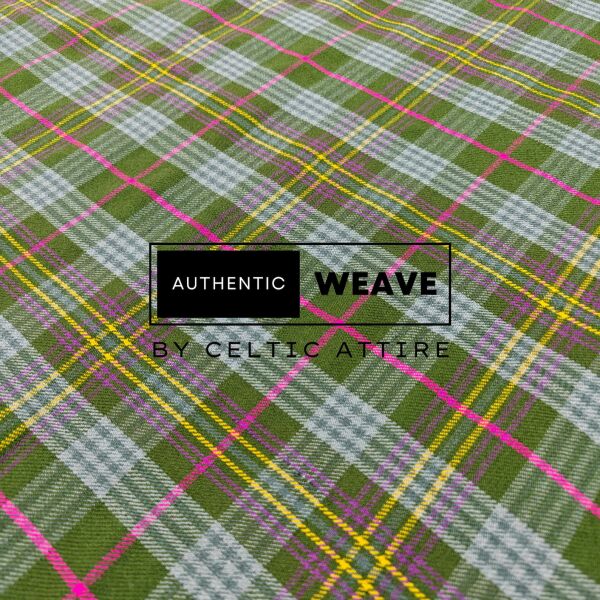 Kennedy Weathered Tartan Fabric 16 Oz Acrylic Scottish Tartan - Image 3