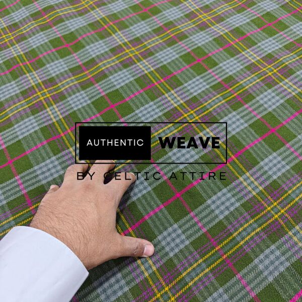 Kennedy Weathered Tartan Fabric 16 Oz Acrylic Scottish Tartan - Image 4