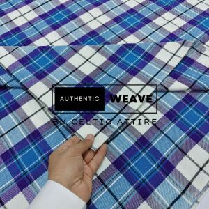 Kerr Dress Turquoise Dancing Tartan Fabric 16 Oz Acrylic Scottish Tartan