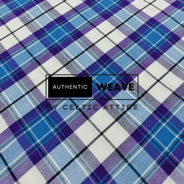 Kerr Dress Turquoise Dancing Tartan Fabric 16 Oz Acrylic Tartan - Image 3